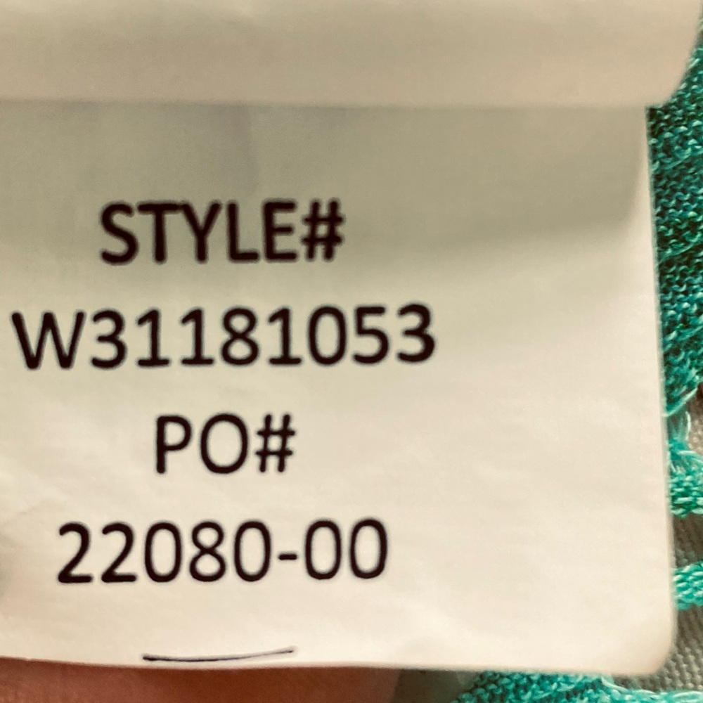 Prana Seabrooke‎ Tunic Swimwear Fringe Mesh Cover Up Caftan Aqua Teal (Size S) - Picture 10 of 13